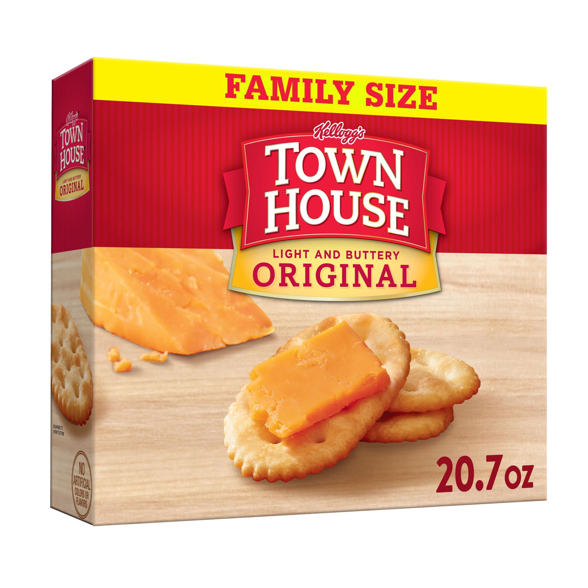 slide 1 of 7, Town House Original Oven Baked Crackers, 20.7 oz