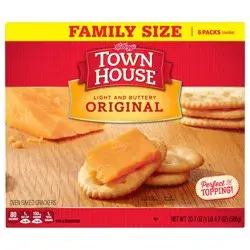 Town House Kellogg's Town House Oven Baked Crackers, Original, 20.7 oz