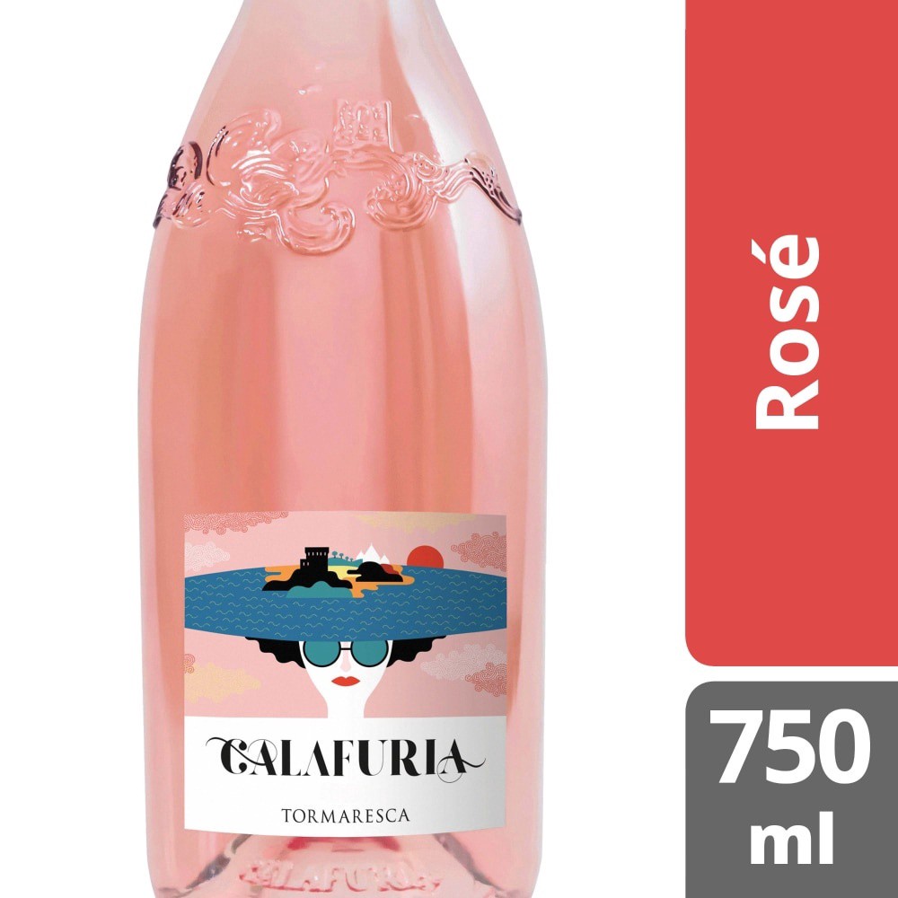 slide 4 of 5, Tormaresca Calafuria Rose Wine, 750 ml