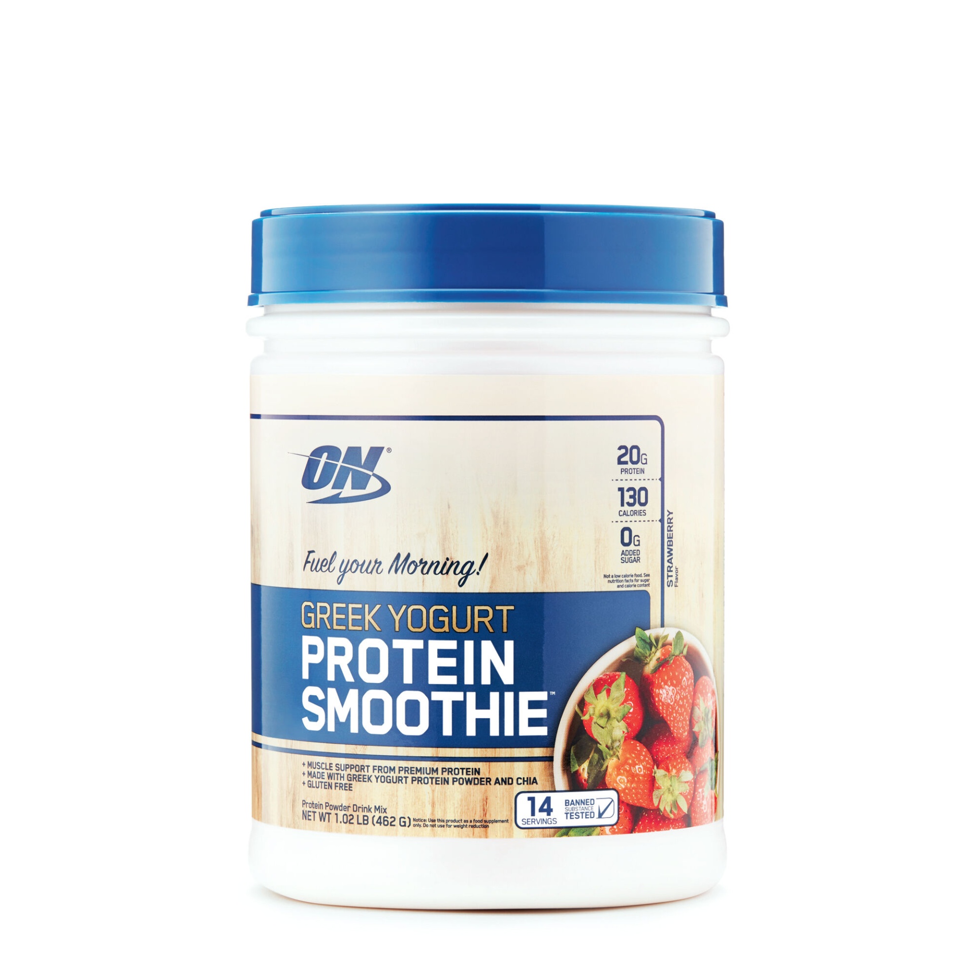 slide 1 of 1, Optimum Nutrition Greek Yogurt Protein Smoothie - Strawberry, 1 ct