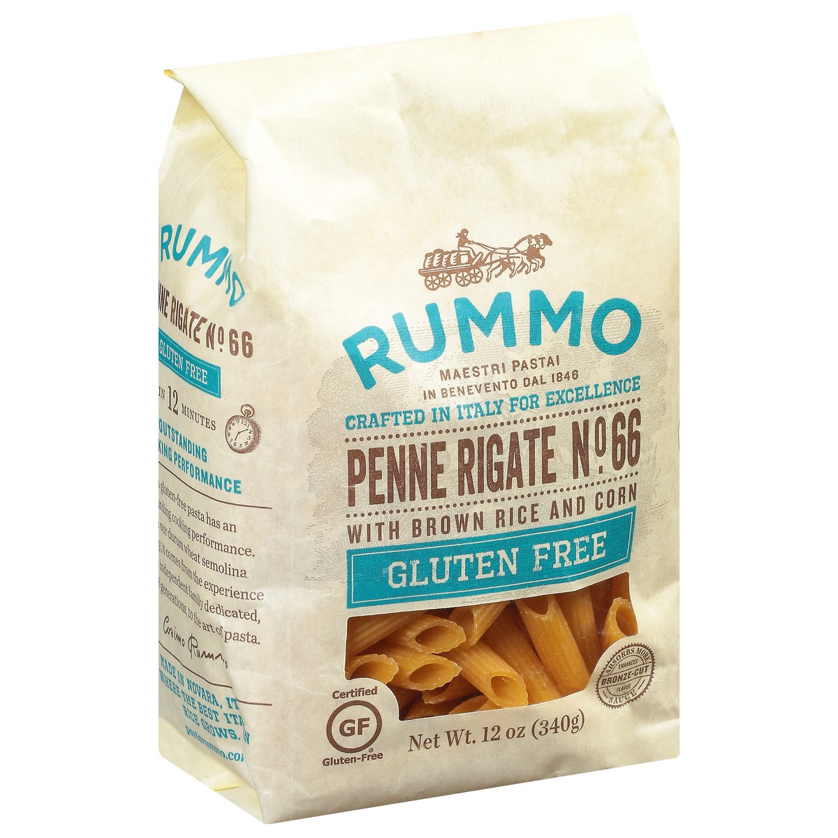 slide 7 of 9, Rummo Pasta Penne Rigate Gluten Free, 12 oz