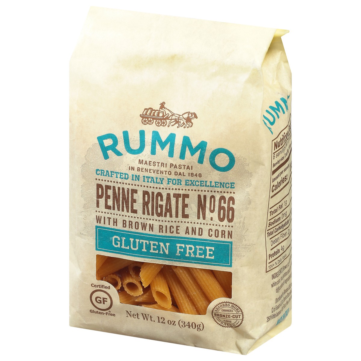 slide 4 of 9, Rummo Pasta Penne Rigate Gluten Free, 12 oz