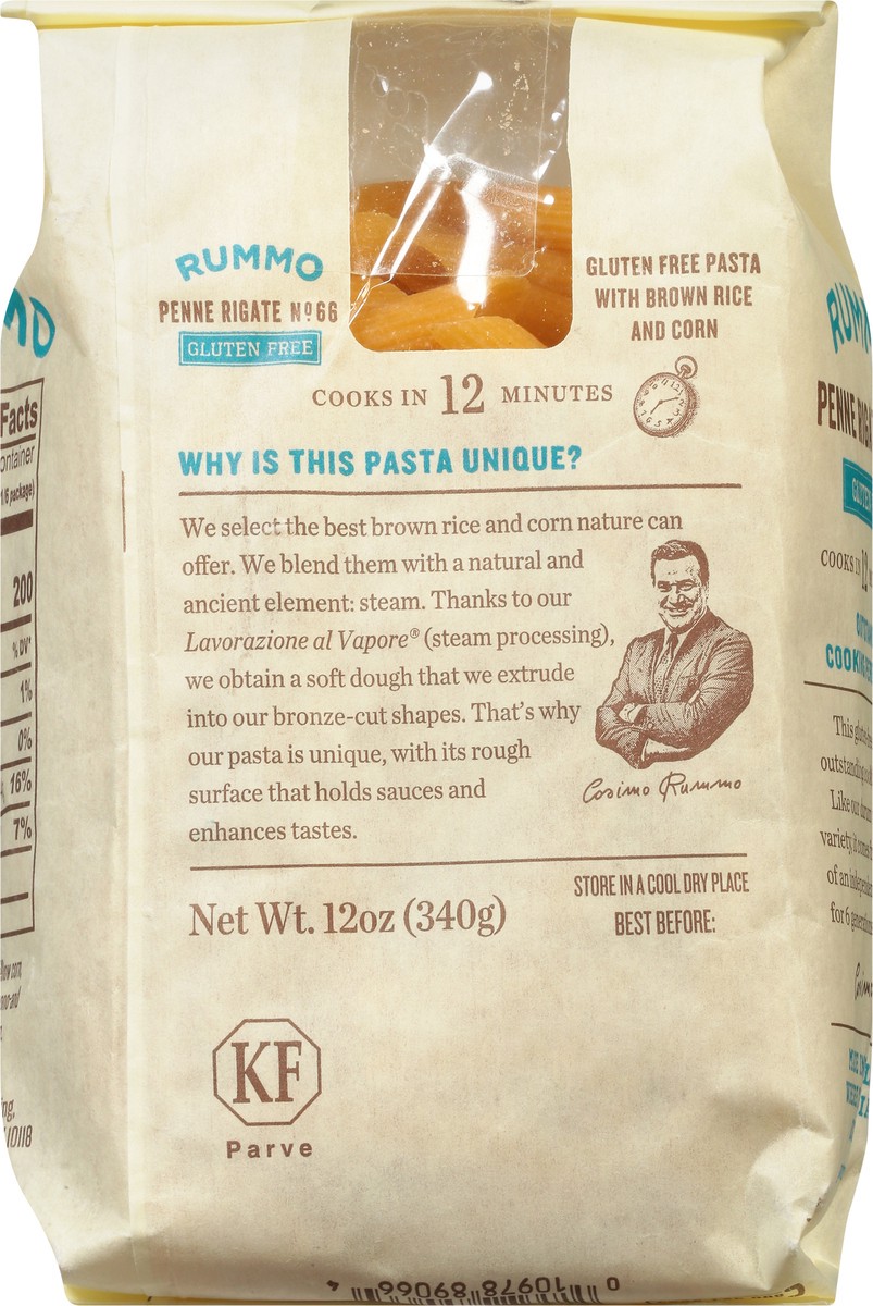 slide 3 of 9, Rummo Pasta Penne Rigate Gluten Free, 12 oz