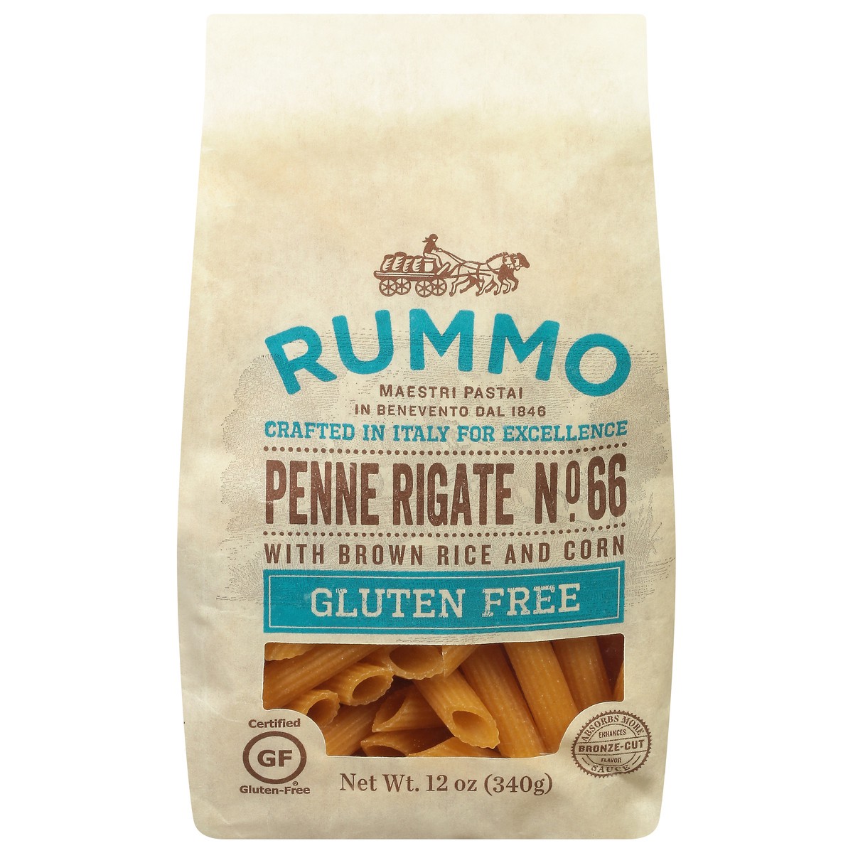 slide 1 of 9, Rummo Pasta Penne Rigate Gluten Free, 12 oz