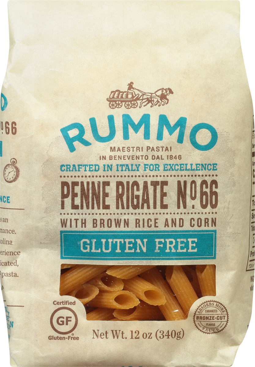 slide 9 of 11, Rummo Gluten Free Penne Rigate No. 66 Pasta, 12 oz