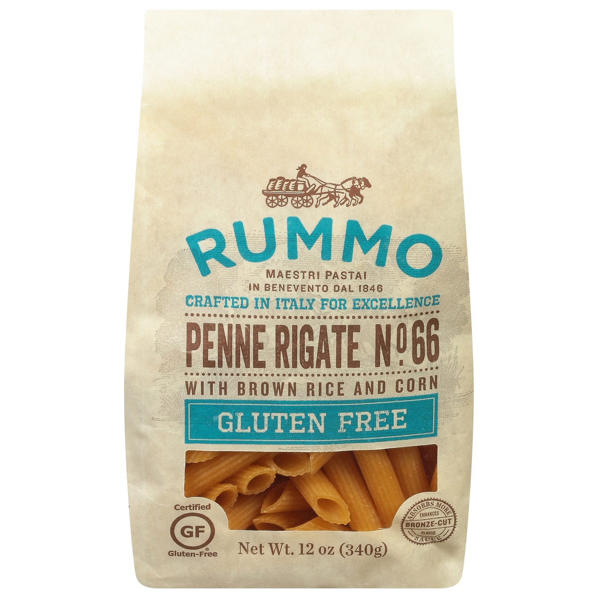 slide 1 of 11, Rummo Gluten Free Penne Rigate No. 66 Pasta, 12 oz