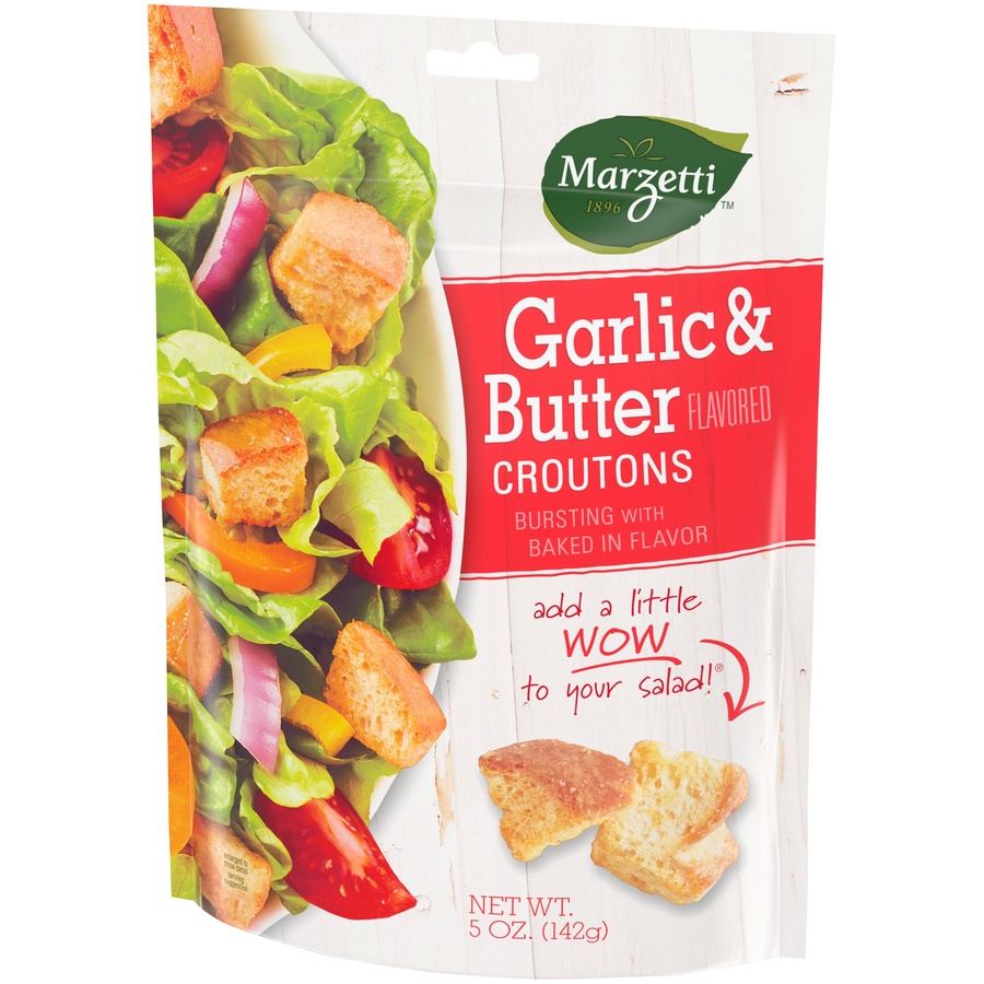 slide 3 of 8, Marzetti Garlic & Butter Flavored Croutons, 5 oz