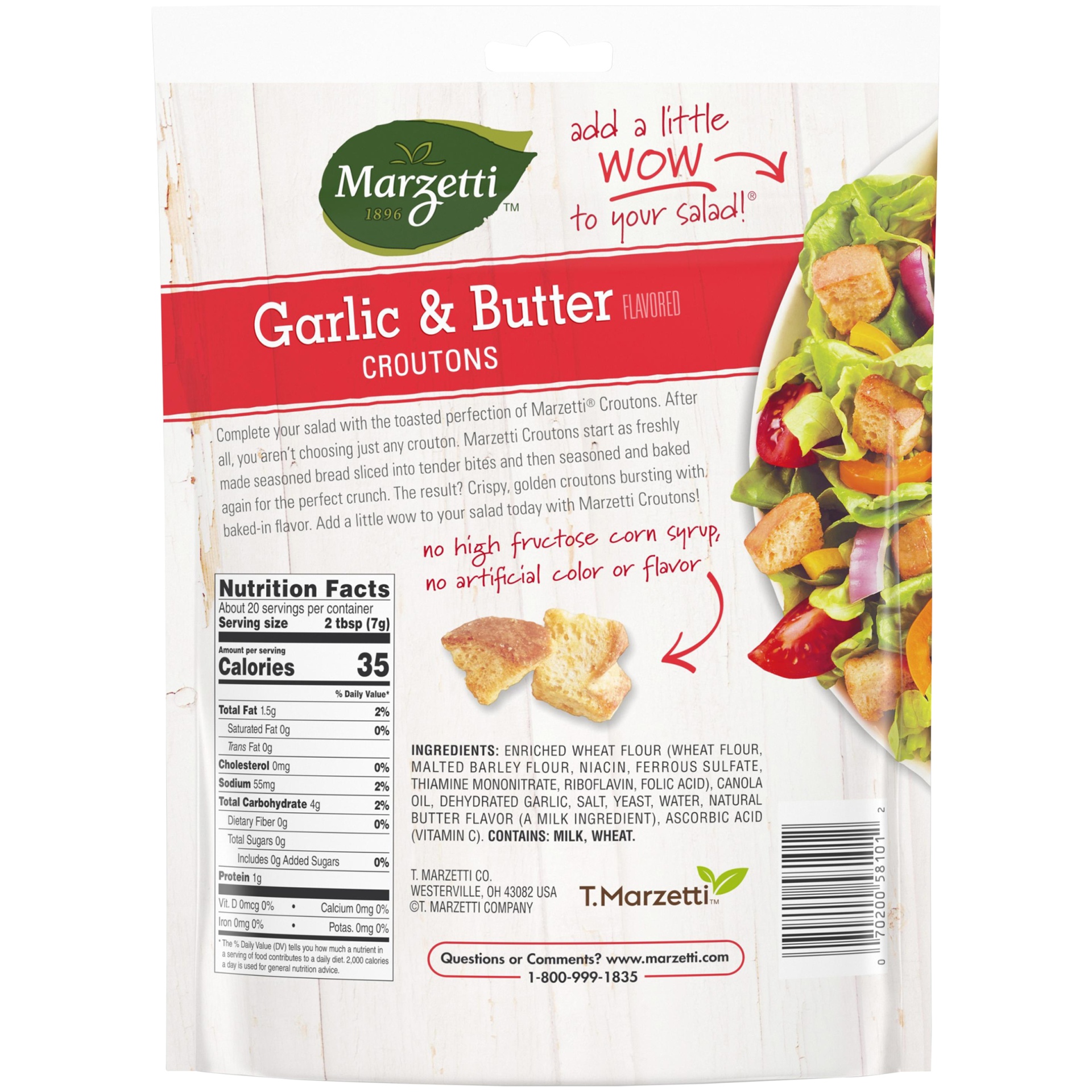 slide 6 of 8, Marzetti Garlic & Butter Flavored Croutons, 5 oz