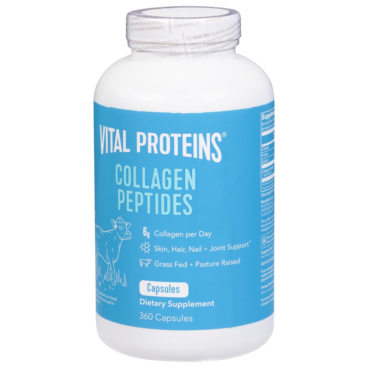 slide 3 of 9, Vital Proteins Collagen Peptides 360 Capsules, 360 ct