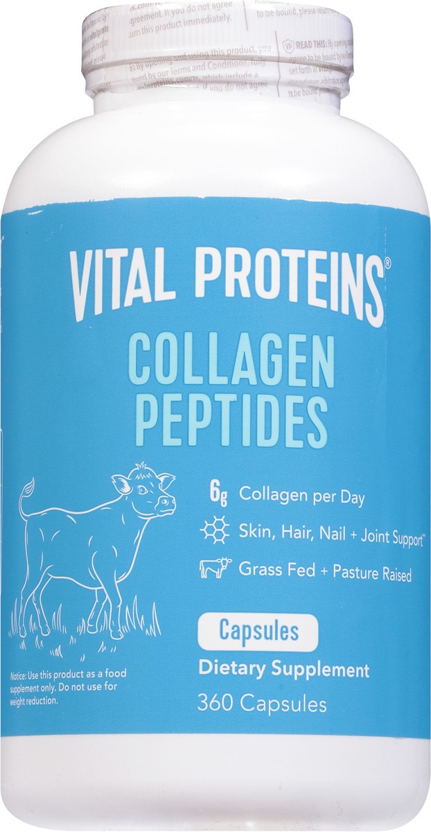 slide 6 of 9, Vital Proteins Collagen Peptides 360 Capsules, 360 ct