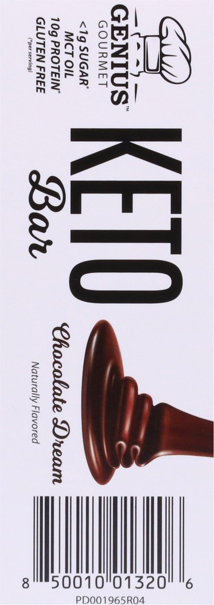 slide 6 of 9, Genius Gourmet Chocolate Dream Keto Bar 4 - 1.06 oz Bars, 4 ct