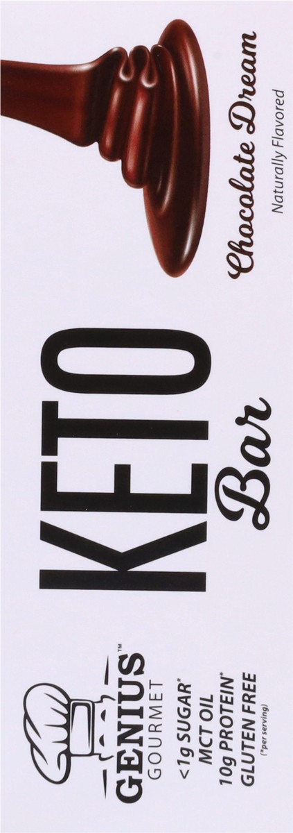 slide 2 of 9, Genius Gourmet Chocolate Dream Keto Bar 4 - 1.06 oz Bars, 4 ct
