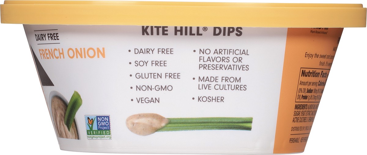 slide 8 of 9, Kite Hill Dairy-Free French Onion Dip, 8 oz