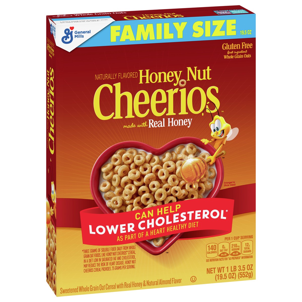 slide 7 of 13, Cheerios Honey Nut Cheerios Gluten-Free Breakfast Cereal, 19.5 oz, 18.8 oz