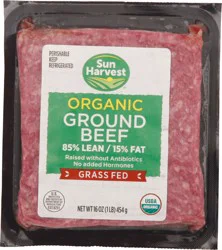 Sun Harvest 85/15 Brick Organic Ground Beef