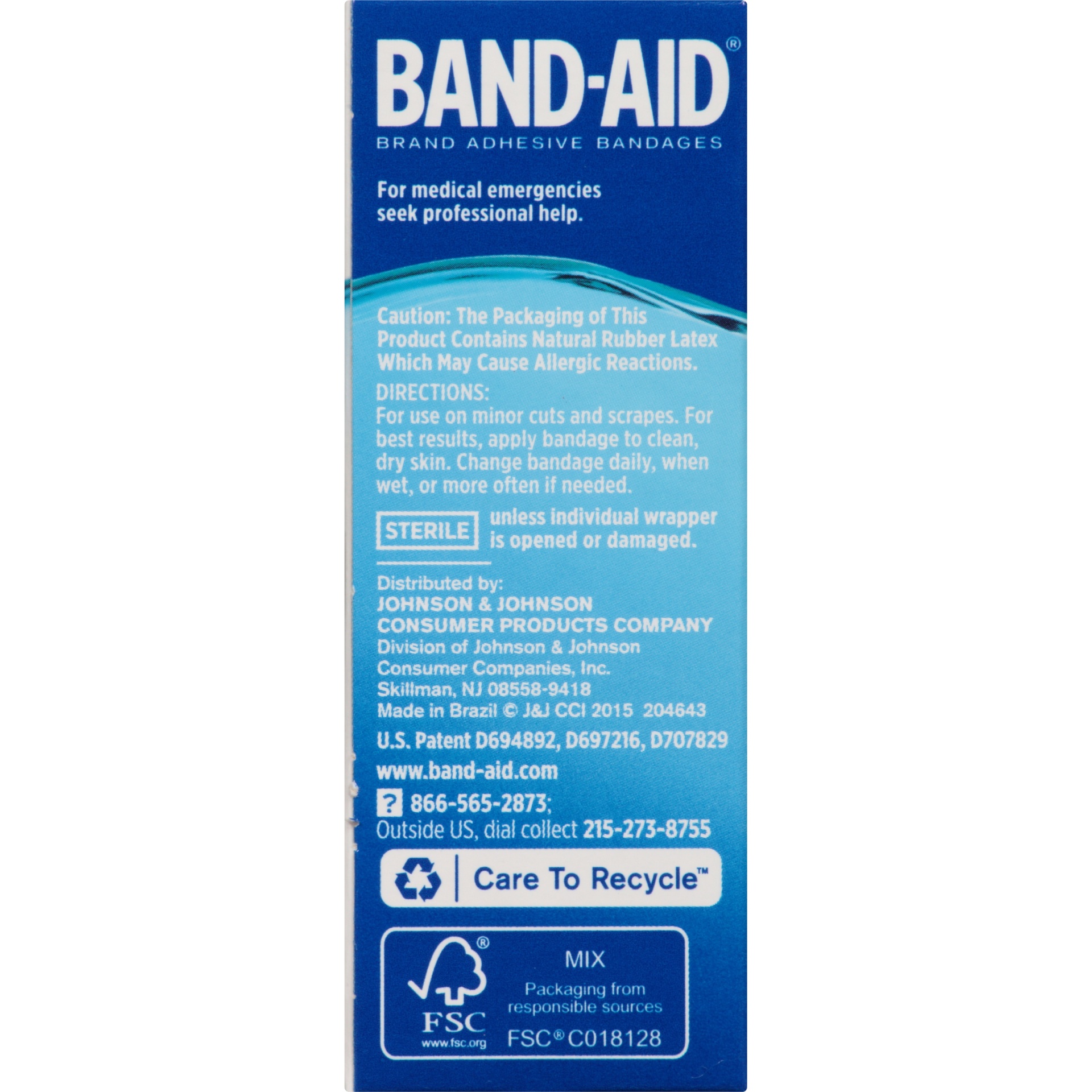 slide 4 of 6, BAND-AID Clear Water Block Bandages, 30 ct