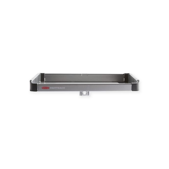 slide 1 of 5, Rubbermaid FastTrack Rail Small Metal Shelf, 1 ct