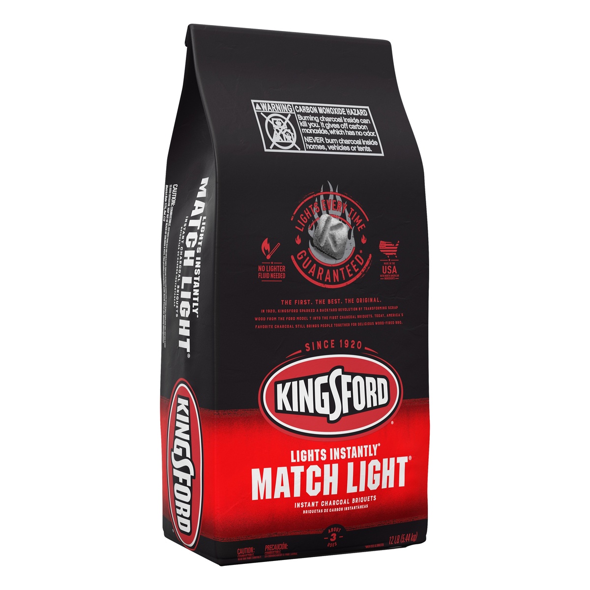 slide 2 of 5, Kingsford Match Light Instant Charcoal Briquettes, 12 lb