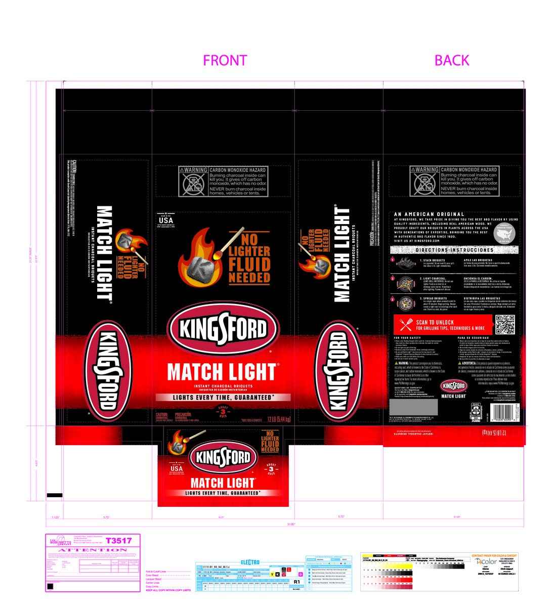 slide 9 of 12, Kingsford Match Light Instant Charcoal Briquettes BBQ Charcoal, 12 lb