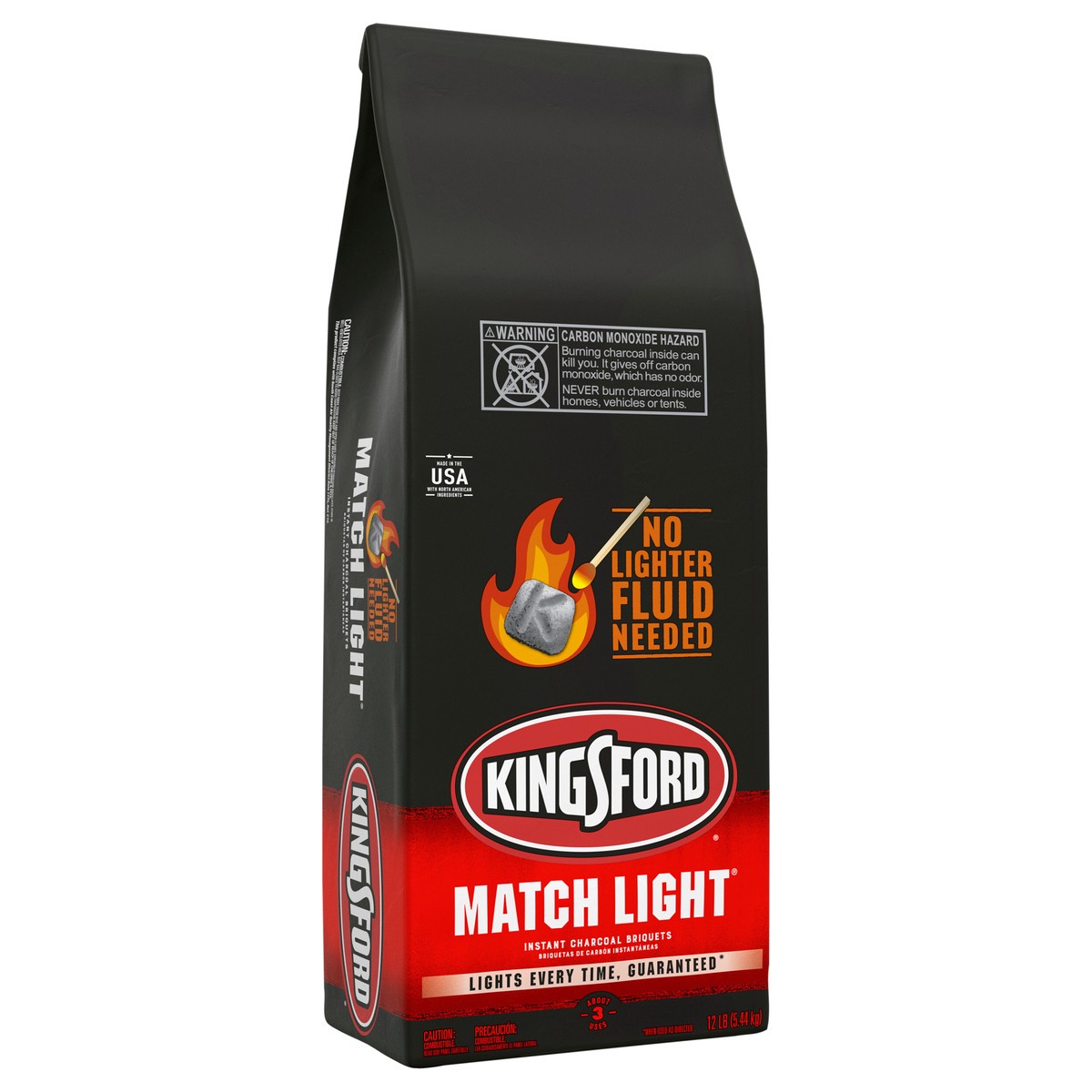 slide 11 of 12, Kingsford Match Light Instant Charcoal Briquettes BBQ Charcoal, 12 lb