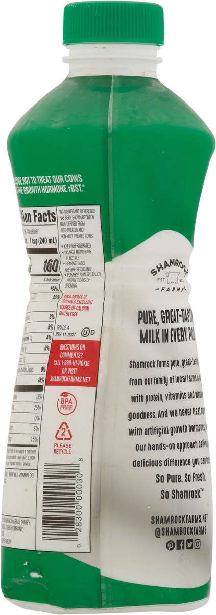 slide 3 of 9, Shamrock Farms Whole Milk 1 qt, 1 qt