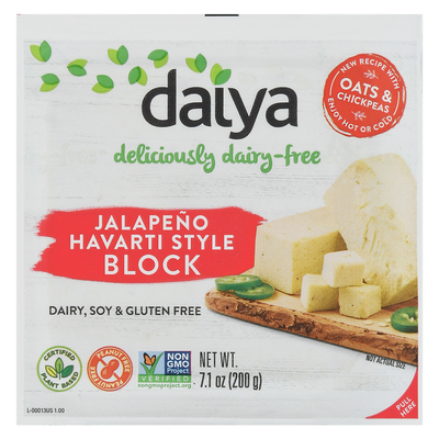 slide 1 of 1, Daiya Jalapeno Havarti Style Block, 7.1 oz