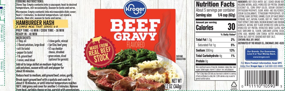 slide 2 of 4, Kroger Beef Gravy - 12 oz, 12 oz