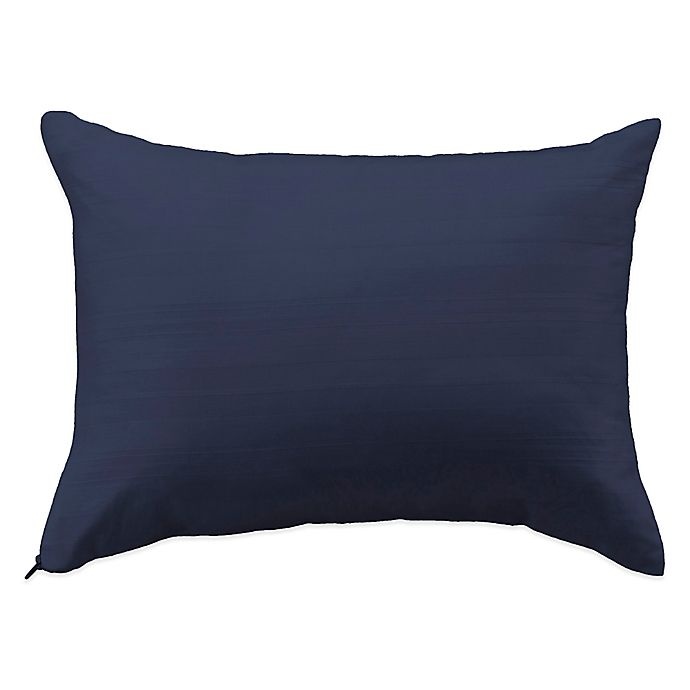 slide 1 of 6, Bedding Essentials Cotton Travel Pillow Protector - Navy, 1 ct