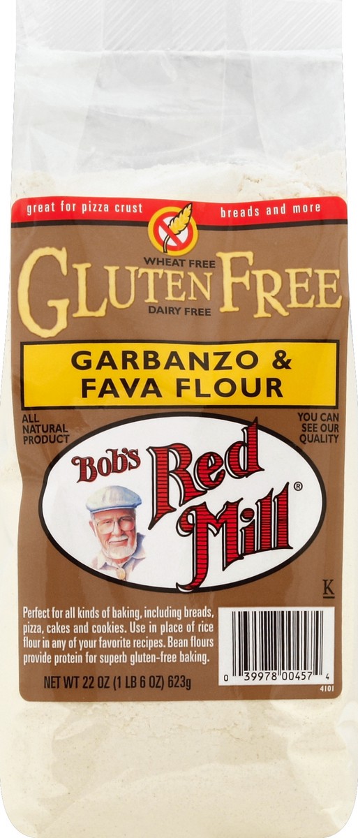 slide 5 of 5, Bob's Red Mill Garbanzo & Fava Flour, 22 oz