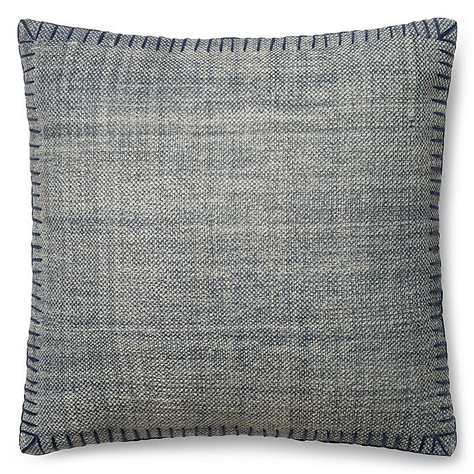 slide 1 of 1, Magnolia Home By Joanna Gaines Magnolia Home Wilson Square ThrowPillow - Blue, 22 in