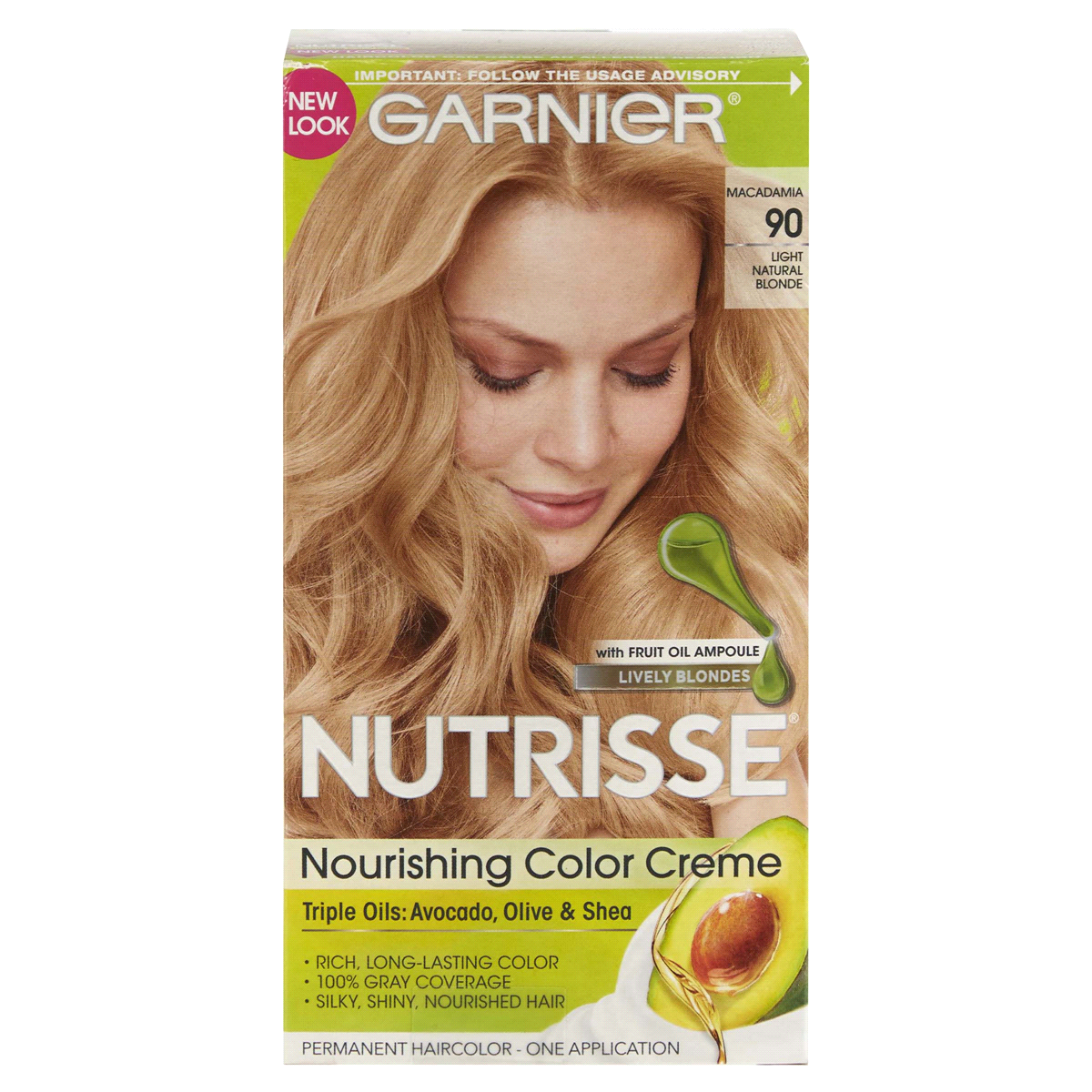 slide 1 of 1, Garnier Nourishing Color Creme 90 Light Natural Blonde Permanent Hair Color, 1 ct