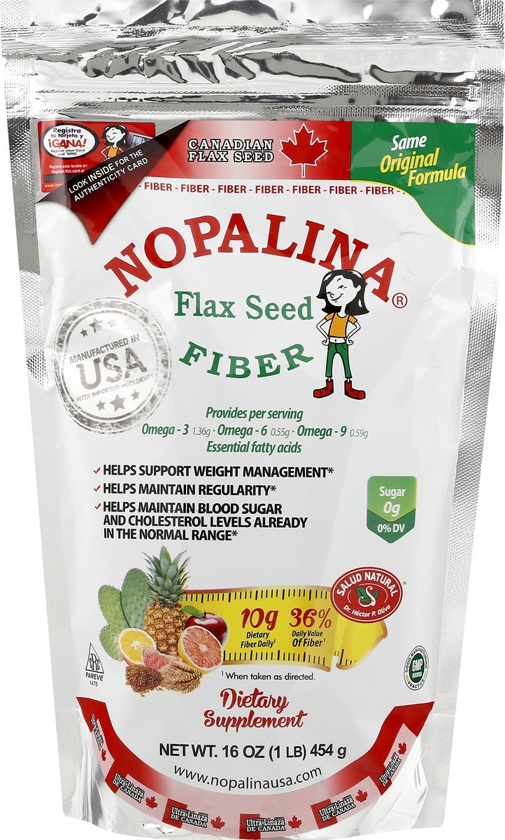 slide 7 of 12, Nopalina Flax Seed Fiber 16 oz, 16 oz