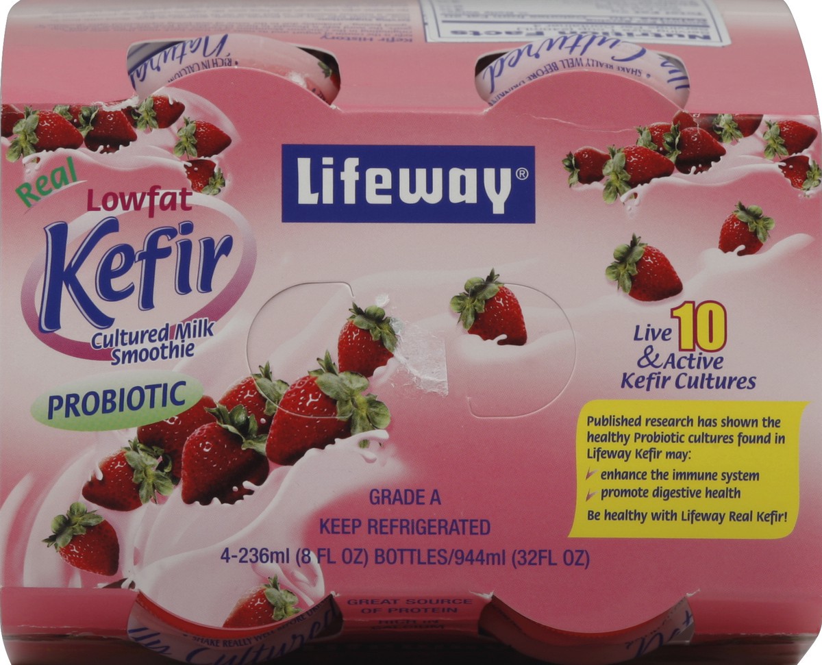 slide 2 of 4, Lifeway Kefir Cultured Milk Smoothie 4 ea, 4 ct