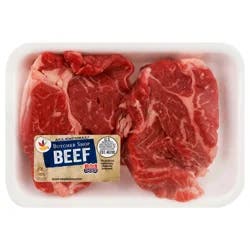 Giant USDA Choice Boneless Beef Chuck Eye Steak - 2 ct