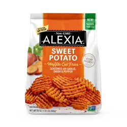 Alexia Sweet Potato Waffle Cut Fries Seasoned with Garlic, Onion & Pepper 20oz