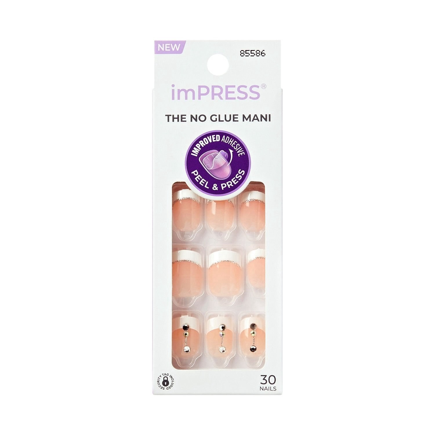 slide 1 of 8, imPress Falling Nails - 30 Each, 1 ct