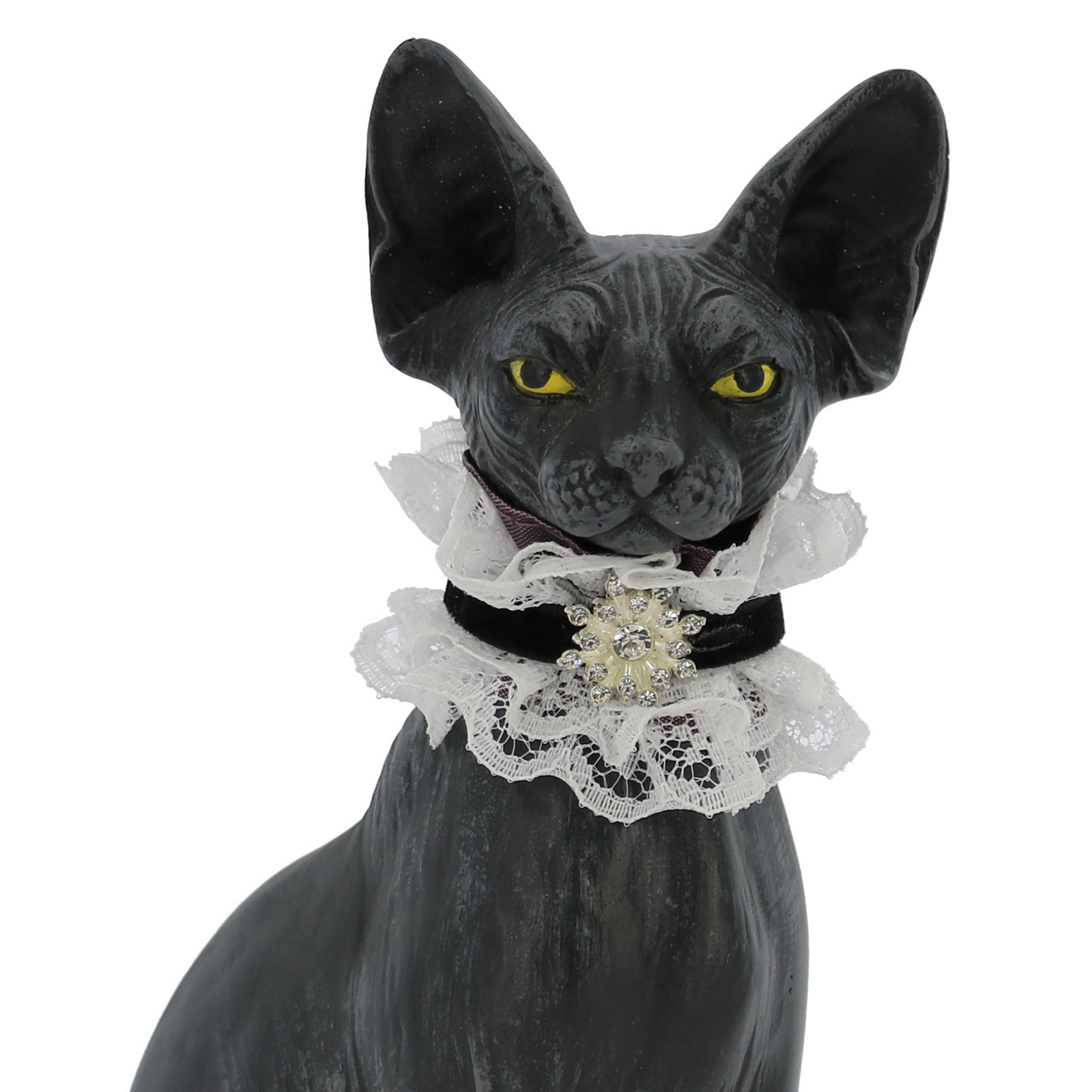 slide 2 of 4, 7.5" Black Sphynx Cat Tabletop Accent By Ashland, 7.5 in