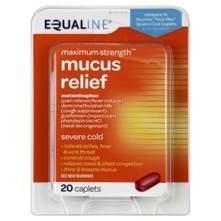 slide 1 of 1, Equaline Mucus Relief, 20 ct