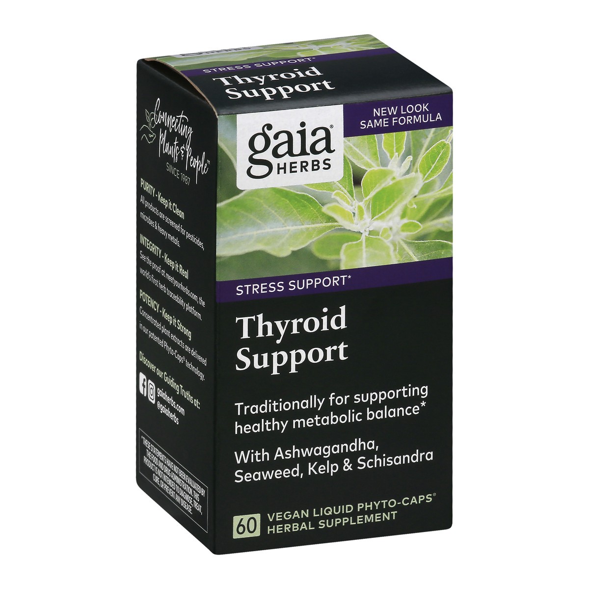 slide 3 of 13, Gaia Herbs Thyroid Support 60 ea, 60 ct