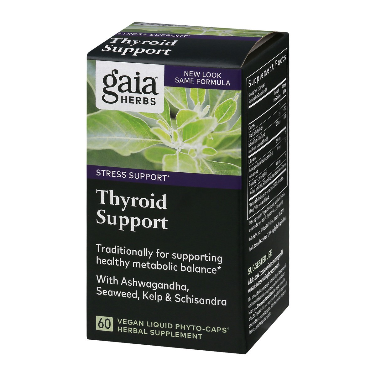 slide 9 of 13, Gaia Herbs Thyroid Support 60 ea, 60 ct