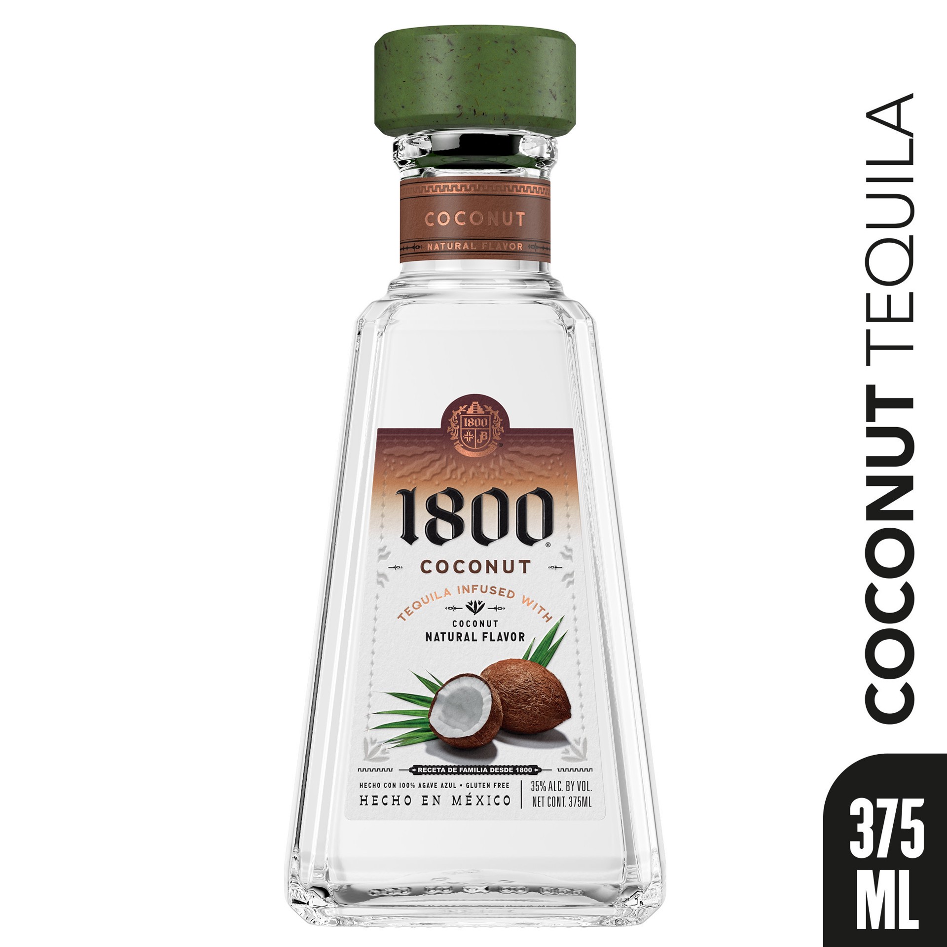 slide 1 of 10, 1800 Tequila Coconut 70 Proof - 375 ml, 375 ml