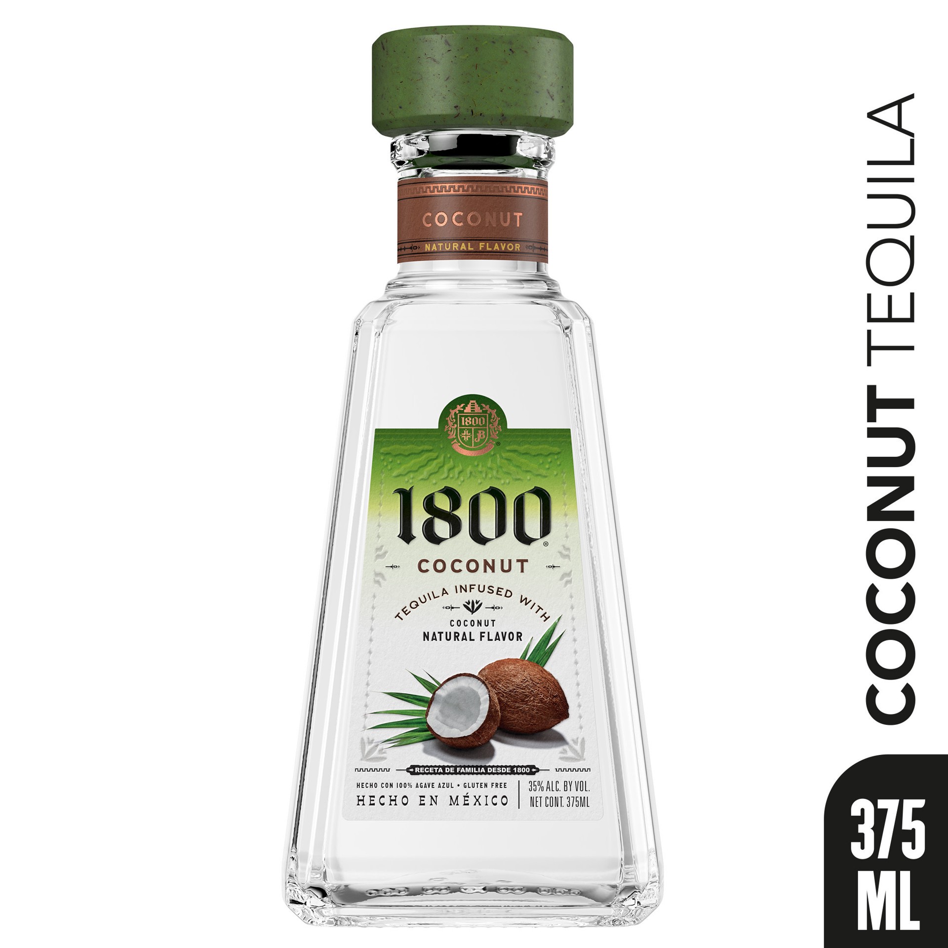 slide 10 of 10, 1800 Tequila Coconut 70 Proof - 375 ml, 375 ml