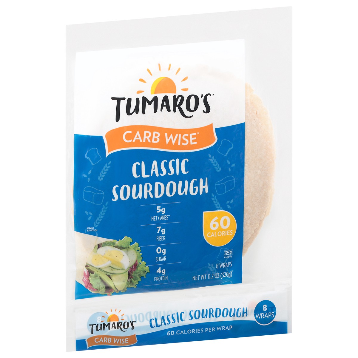 slide 10 of 12, Tumaro's Carb Wise Classic Sourdough Wraps 8 Each, 8 ct