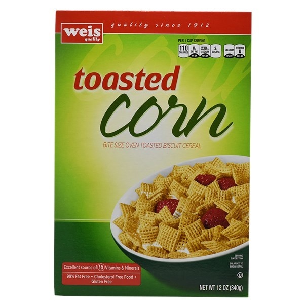 slide 1 of 1, Weis Quality Bite Size Corn Cereal, 12 oz