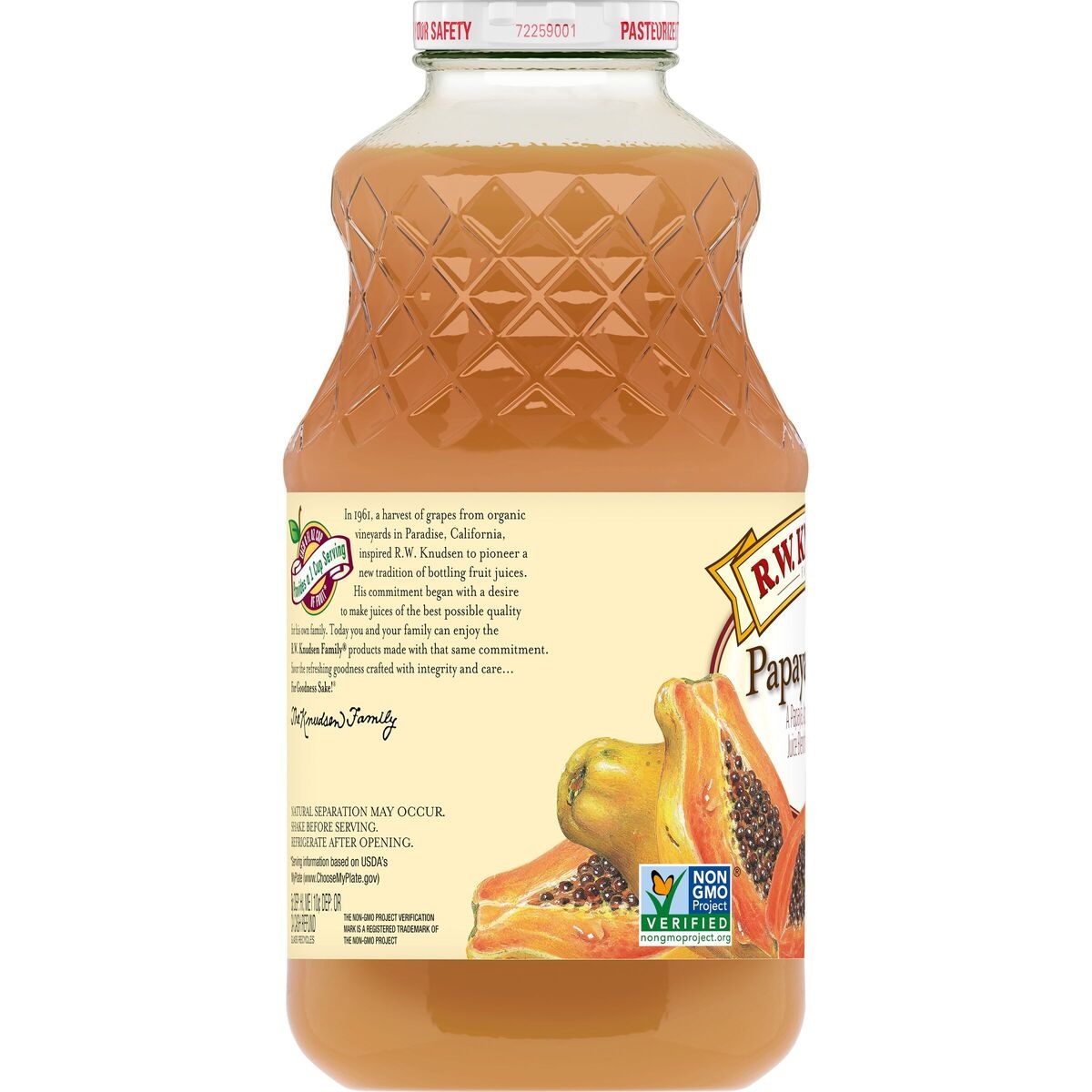 slide 6 of 9, R.W. Knudsen Papaya Nectar Juice, 32 fl oz