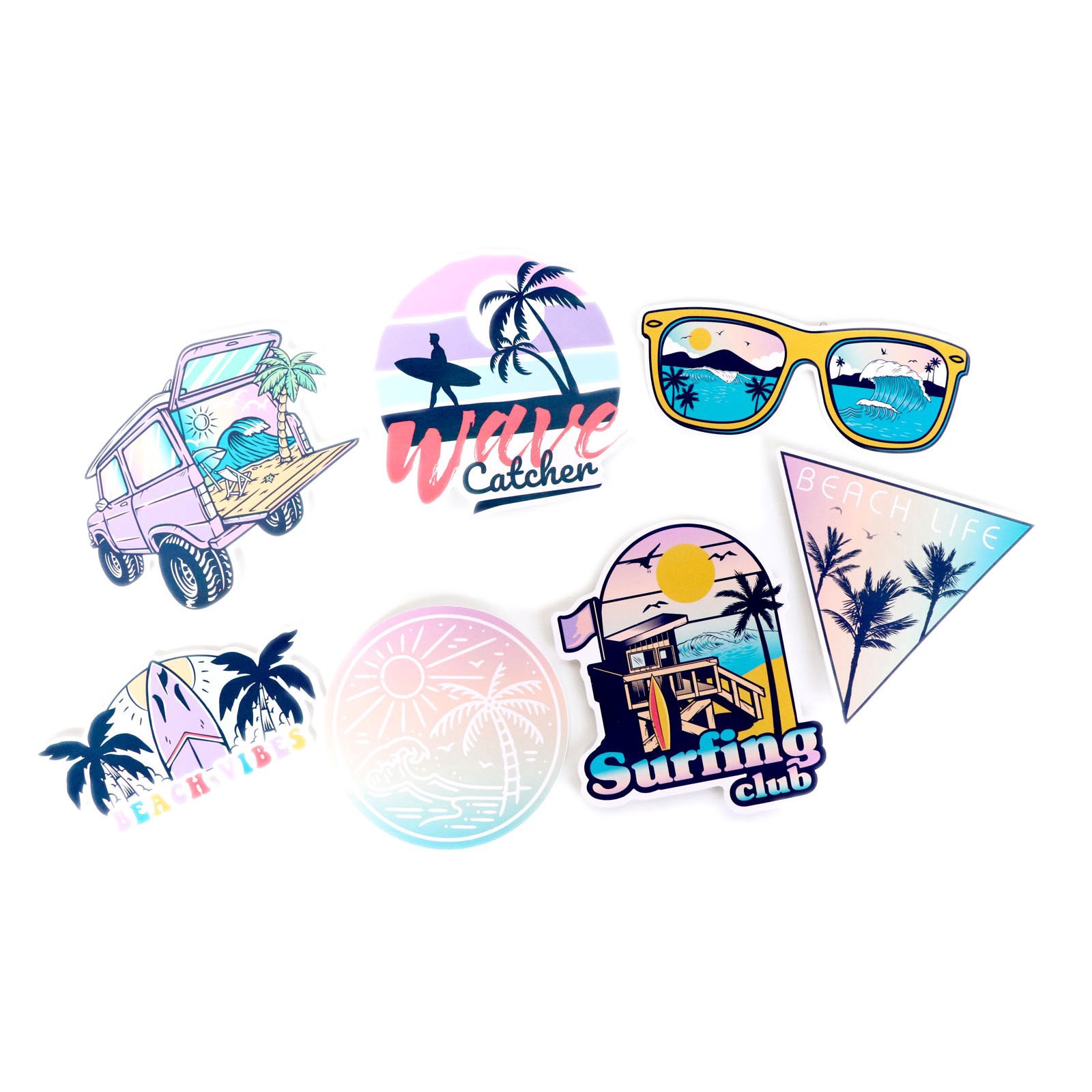 slide 2 of 8, Vinyl Diecut Beach Sticker Set By Recollections, 5 in x 6.5 in