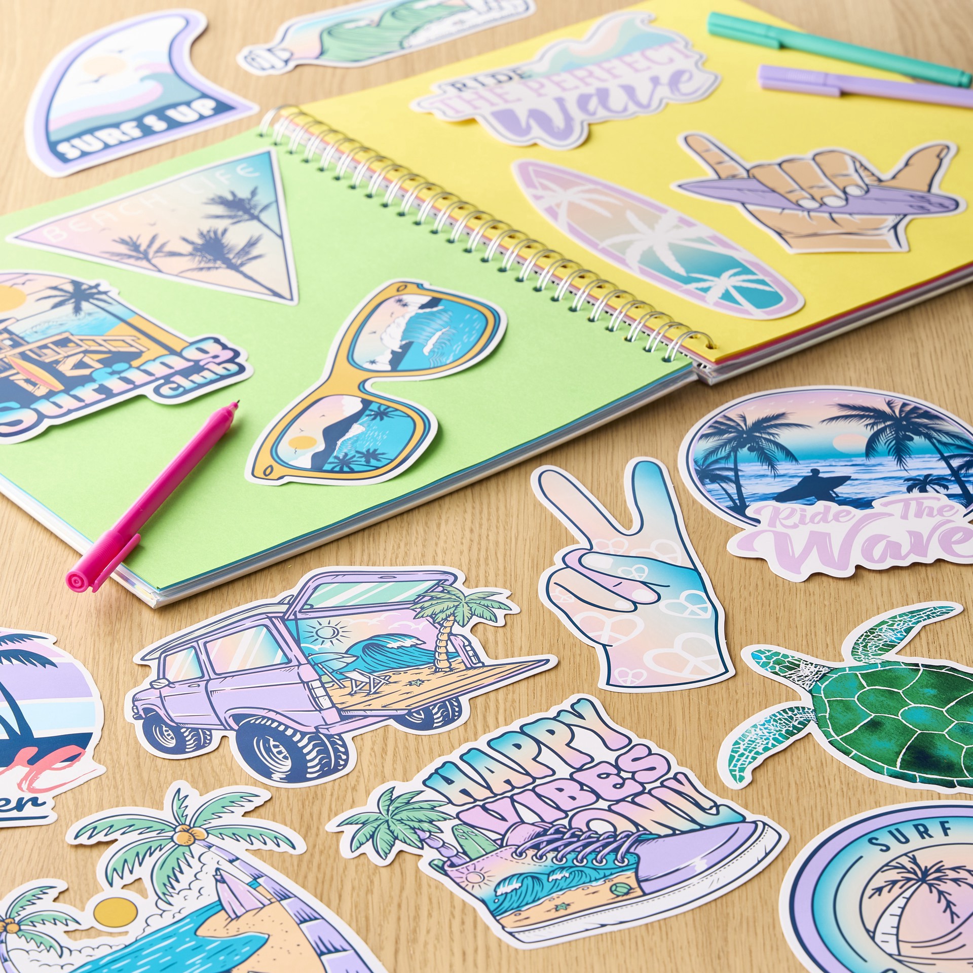 slide 7 of 8, Vinyl Diecut Beach Sticker Set By Recollections, 5 in x 6.5 in