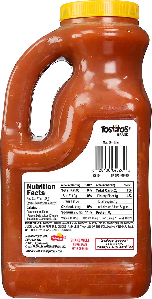 slide 4 of 5, Tostitos Medium Dip Chunky Salsa 69 Oz, 69 oz