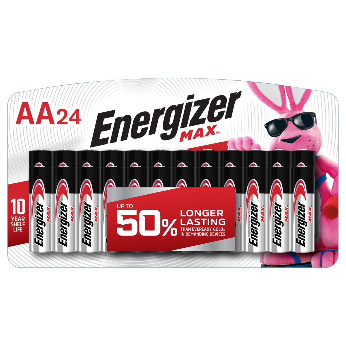 slide 4 of 6, Energizer MAX AA Batteries (24 Pack), Double A Alkaline Batteries, 24 ct