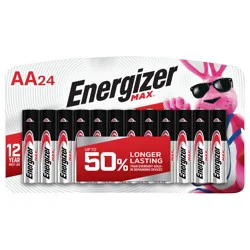 Energizer MAX AA Batteries (24 Pack), Double A Alkaline Batteries